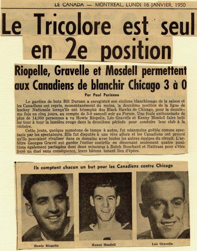 Le Canada 16 janvier 1950