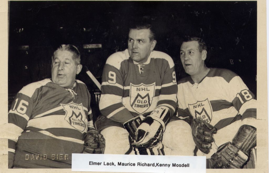 Elmer Lach, Maurice Richard et Kenny Mosdell